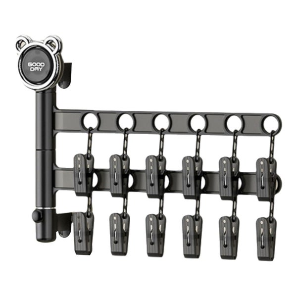 Clothes Drying Rack with 24 Clothespins, Foldable Hanging Drying Racks, Rot Carousel 2