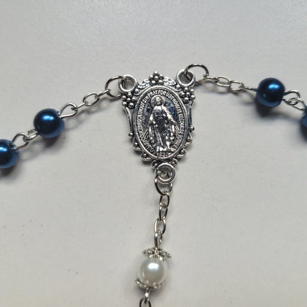 Rosary Beads Blue Marian (of Mary) Carousel 2