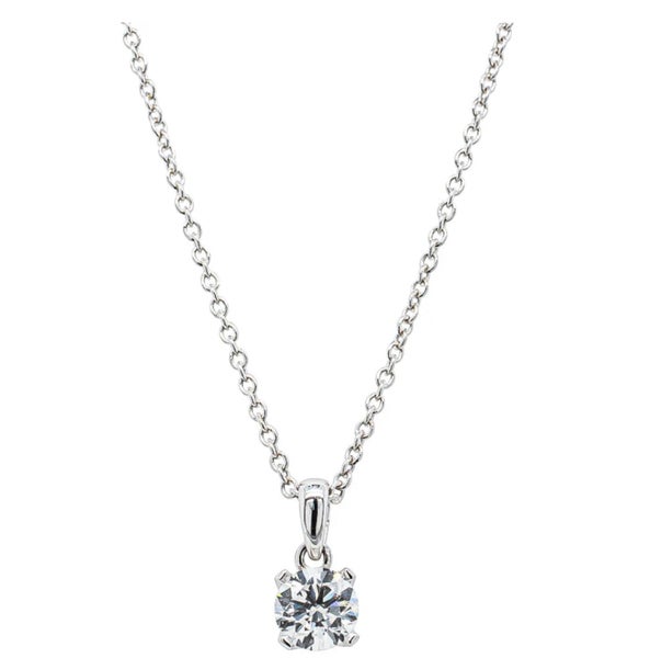 18ct White Gold .50ct Diamond Blossom Pendant Carousel 1