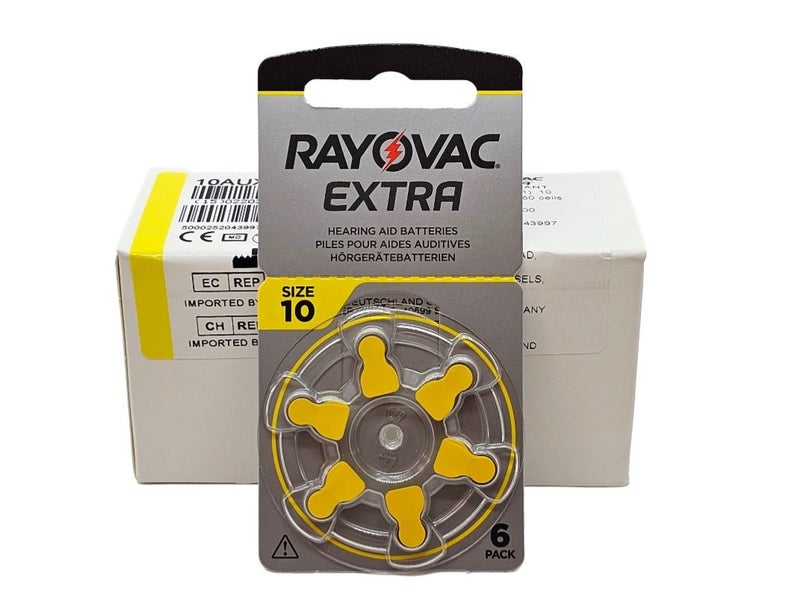 Rayovac Extra P10 (PR70, size 10) Zinc Air Hearing Aid - 60 batteries (1 box) Carousel 1