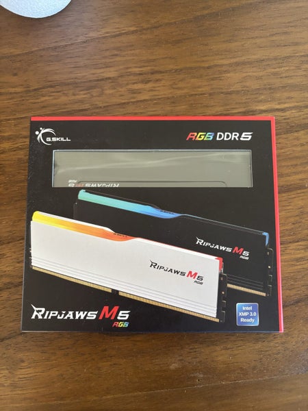 G.SKILL Ripjaws M5 RGB for Intel XMP 32GB 6000Mhz DDR5 Desktop RAM Kit - Black64680816117890110