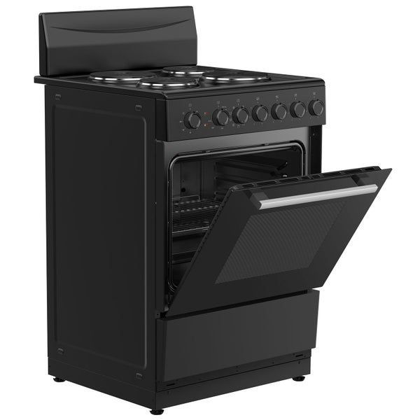 Freestanding Oven with Hotplates 60cm - Black Carousel 3