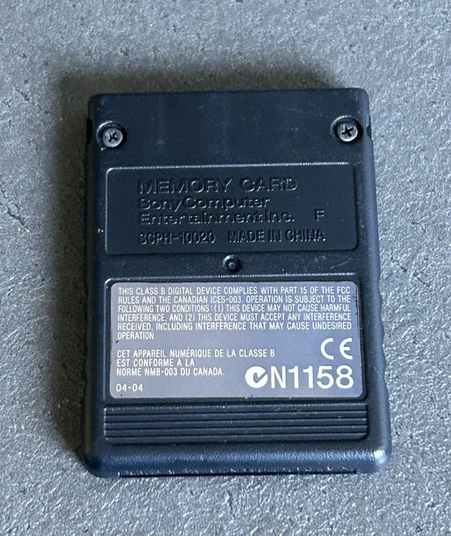 Official Sony Playstation 2 (PS2) Memory Card - Black Carousel 2