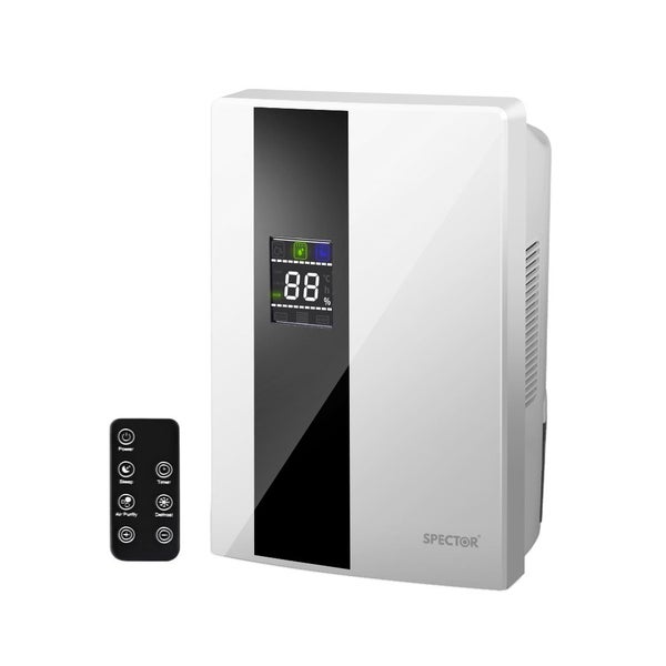 Spector Dehumidifier Air Purifier 2200ml Portable Dual Core 90W Efficient Dryer Carousel 1