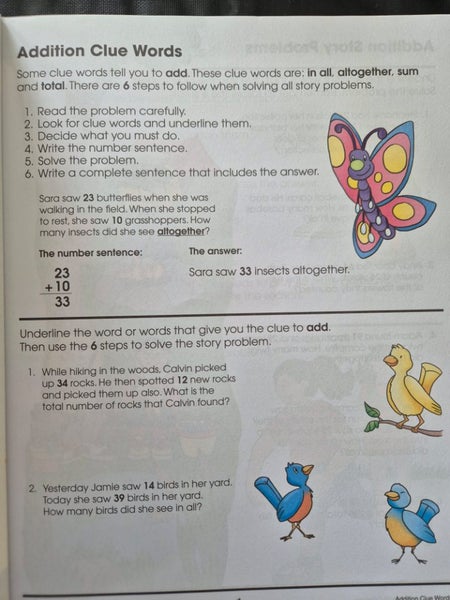 School Zone Math's Basic 5 workbook Age 9-11yr Carousel 2