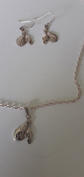 Sterling Silver Necklace & Earrings Carousel 2