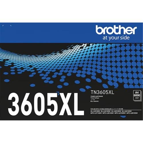 Brother TN3605XL Toner Cartridge - Black High Yield 6000 Pages - for Brother Carousel 1