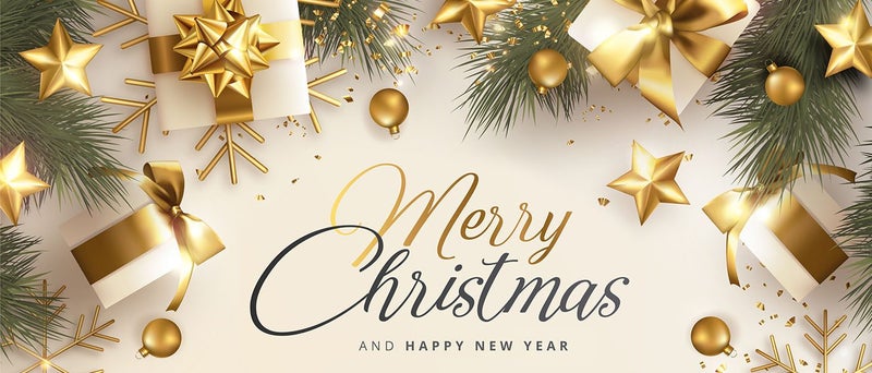 Christmas Tree Topper 20cm Gold Star Tree Topper,Glitter Shatterproof Christmas Carousel 1