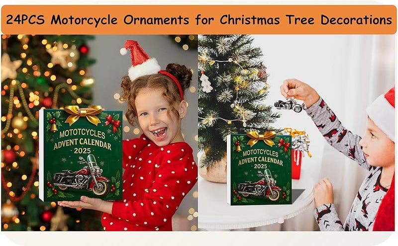Motorcycle Advent Calendar 24 Days Christmas Countdown Calendar Carousel 2