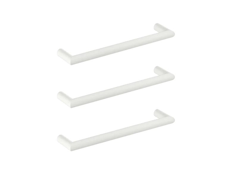 Tube 450 Heated Towel Rail Matt White 3 Pack *Run Out Model* Was $1426 Carousel 1