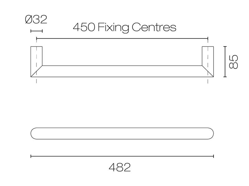 Tube 450 Heated Towel Rail Matt White 3 Pack *Run Out Model* Was $1426 Carousel 2