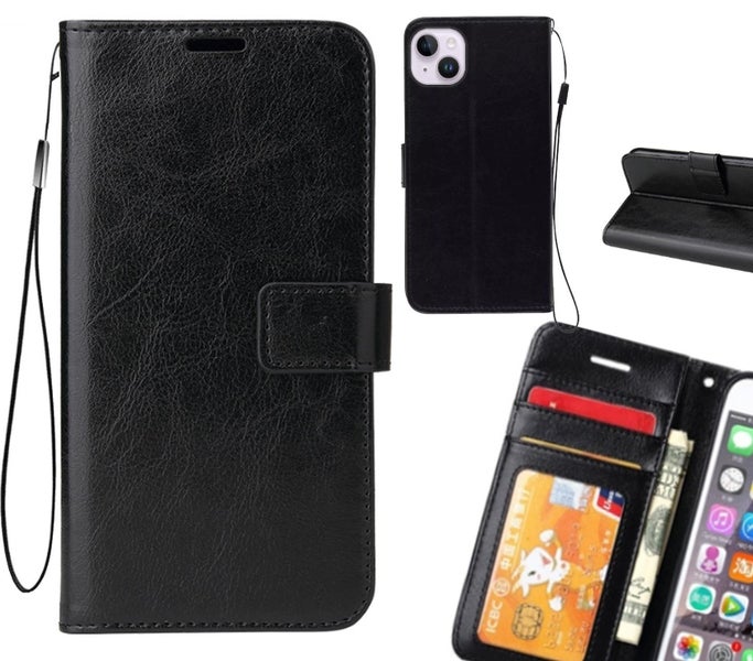 iPhone 14 Plus case Fine leather wallet case Carousel 1