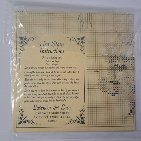 Lavender & Lace Tea Garden Cross Stitch Pattern Carousel 2