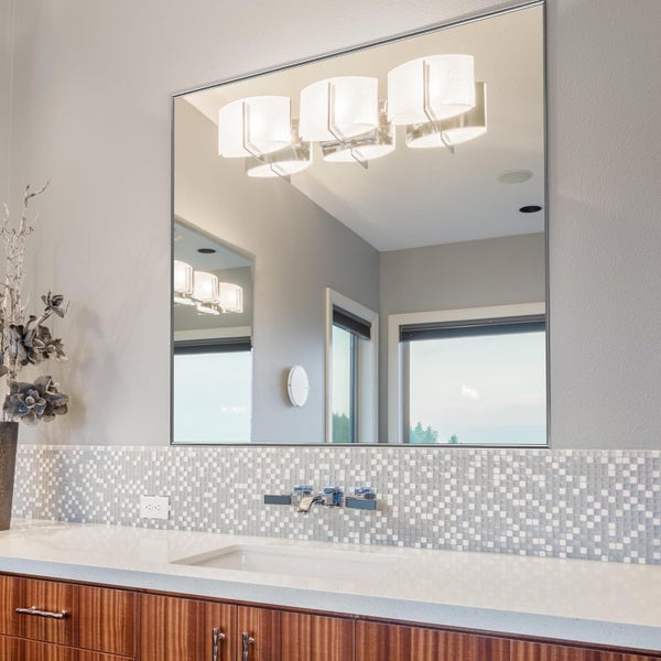 Silver Frame Mirror - 2cm Thick 800 X 800 Carousel 1