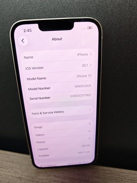 iPhone 13 - 128GB (White) - 1853264684331239682112