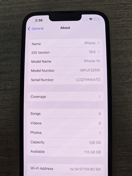 iPhone 14 - 128GB (Dark Blue/Navy) - 1853464684434776833113