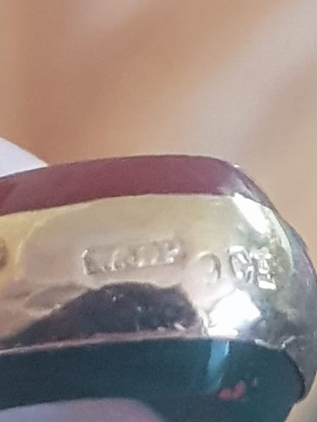 Antique 9ct Rose Gold Chain Carnelian Bloodstone Fob pendant W.J.P England Carousel 1