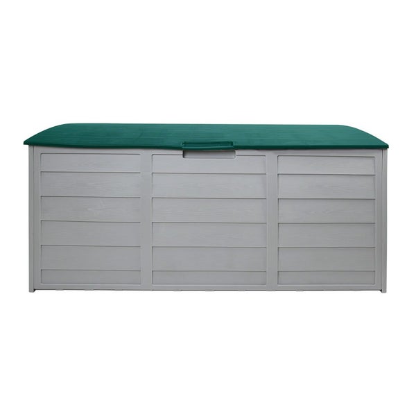 Gardeon Outdoor Storage Box 290L Lockable Organiser Garden Deck Shed Tool Green Carousel 1