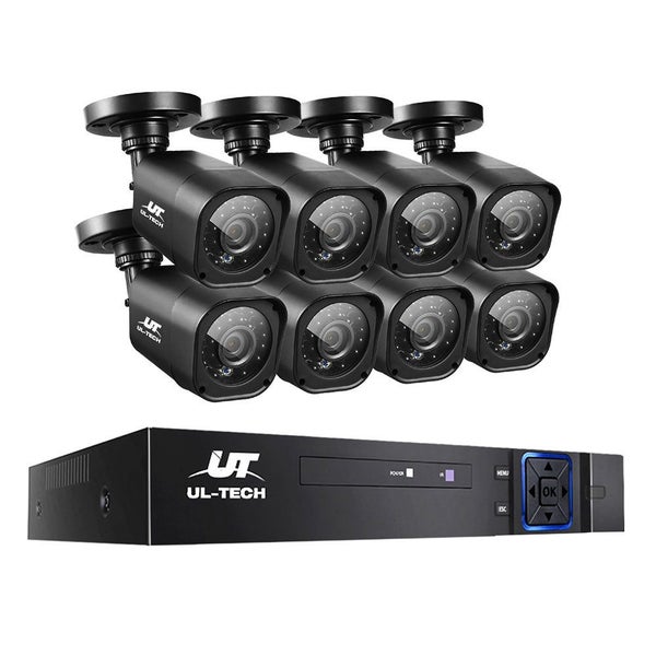 Ul Tech Cctv Security System 8Ch Dvr Cameras 1080P Carousel 1