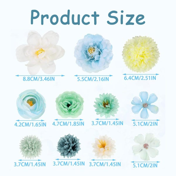 21PCS Flowers Hair Clip for Women and Girls Rose Hair Clips Boho Hair Barre Carousel 2