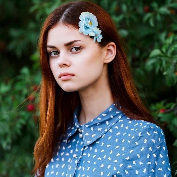 21PCS Flowers Hair Clip for Women and Girls Rose Hair Clips Boho Hair Barre Carousel 6