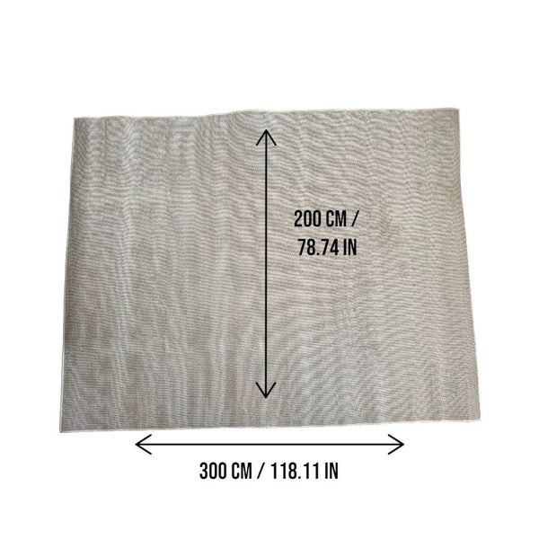 Area Rug 200x300cm Modern Minimalist Living Room Carpet - Warm Cream Linen Carousel 2