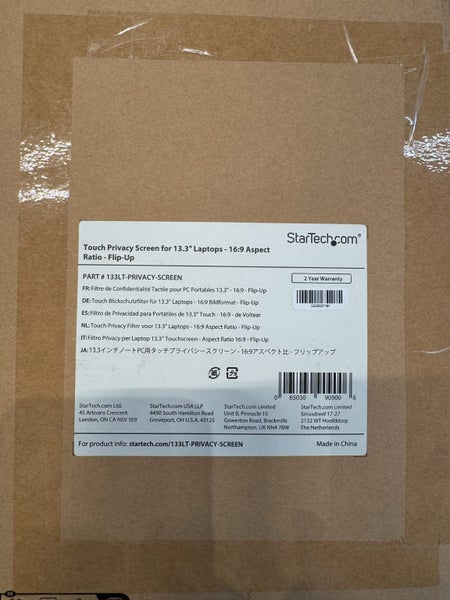 StarTech.com 133LT-PRIVACY-SCREEN 13.3in 16:9 Laptop Touch Privacy Screen Carousel 3