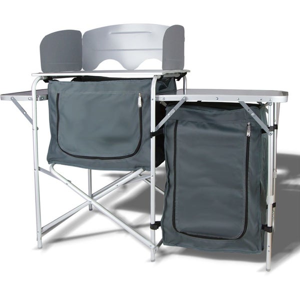 Single Pantry Storage Camping Kitchen Shelf Camp Cupboard Windshield Cook Table Carousel 1