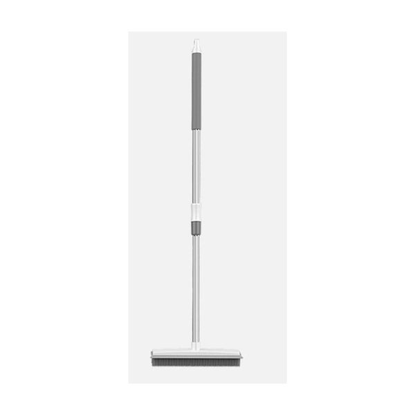 Pet Hair Removal Rubber Broom with Built-In Squeegee, Adjustable Stainless Carousel 2