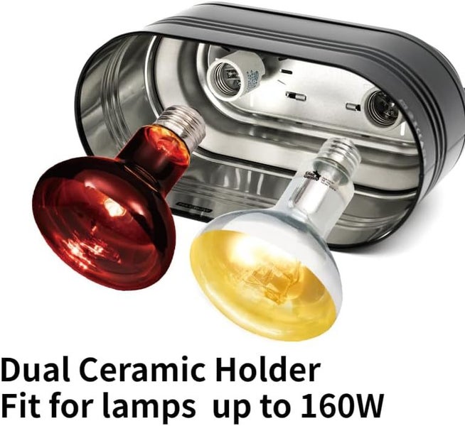 Dual Deep Dome Reptile Lamp Fixture on Afterpay64697743505923111