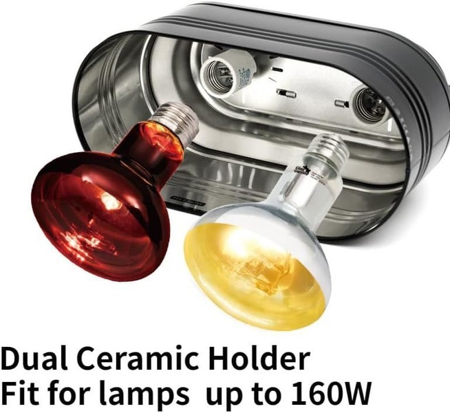 Dual Deep Dome Reptile Lamp Fixture on Afterpay64695243015937112