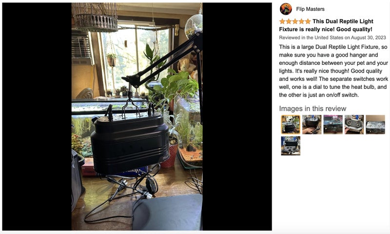 Dual Deep Dome Reptile Lamp Fixture on Afterpay64695243015937113