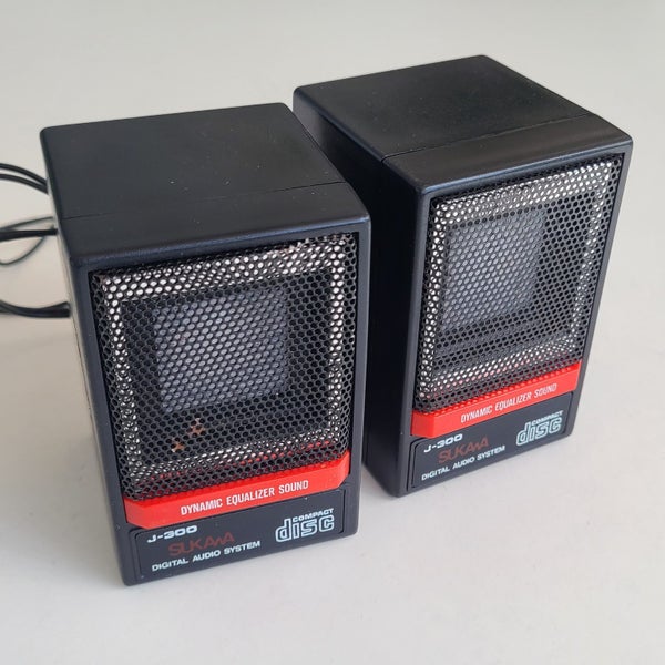 Vintage Uni-Tone Speakers J-300 Walkman Discman Retro Stereo Carousel 1