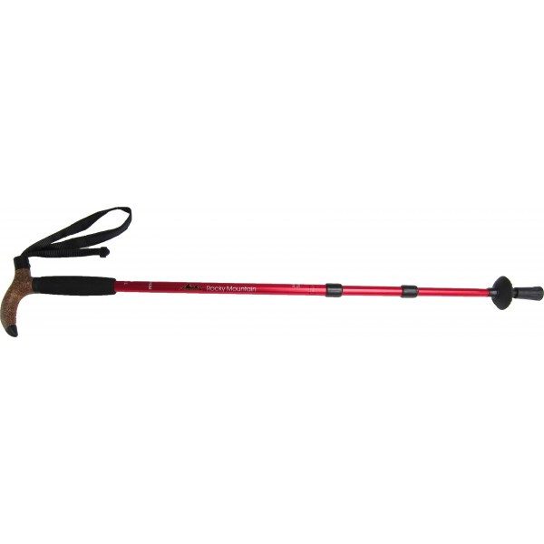 Rocky Mountain Adjustable Hiking Pole T Handle Red Carousel 1