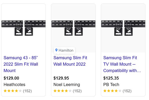 2 X Samsung Slim Fit Wall Mount TV Bracket Carousel 3