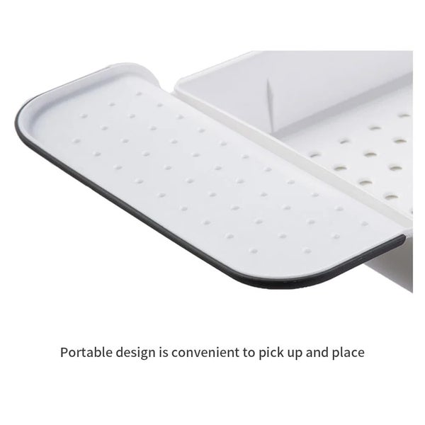 Bathtub Shelf Extendable Tray Bath Caddy Carousel 6