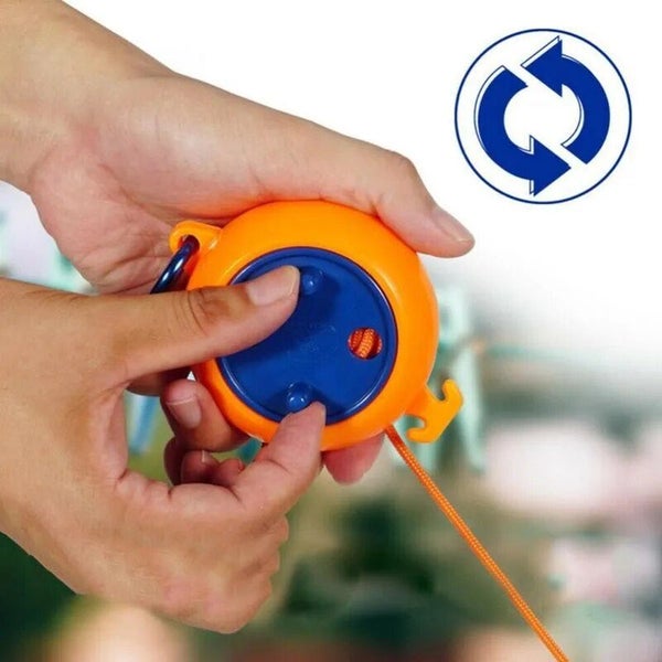 8m Retractable Clothesline Portable Travel Laundry Nylon Clothes Line Carousel 1