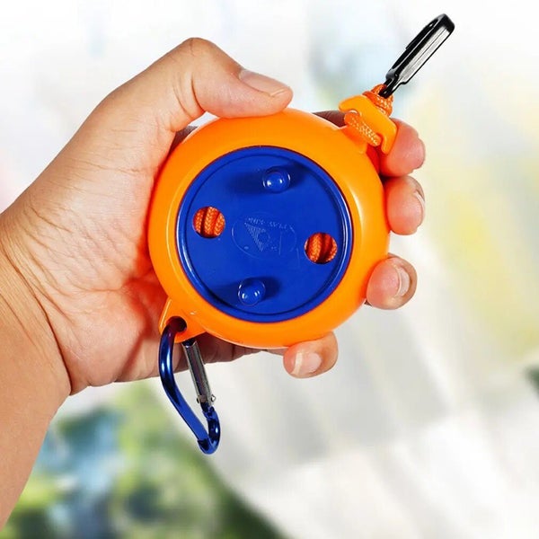 8m Retractable Clothesline Portable Travel Laundry Nylon Clothes Line Carousel 2