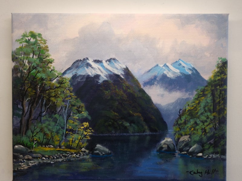 Sanctuary in Fiordland - Caley Hall - Original Painting Carousel 13