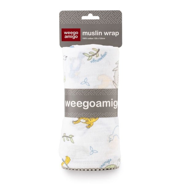 Weegoamigo Muslin Wrap Painted Jungle Carousel 1