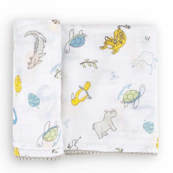 Weegoamigo Muslin Wrap Painted Jungle Carousel 2