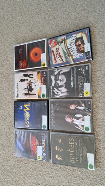DVD's - 7 Music and 1 Movie Carousel 1