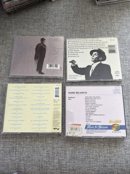 4 cd bundle / bulk frank Sinatra, harry belafonte, mamas and papas Carousel 2