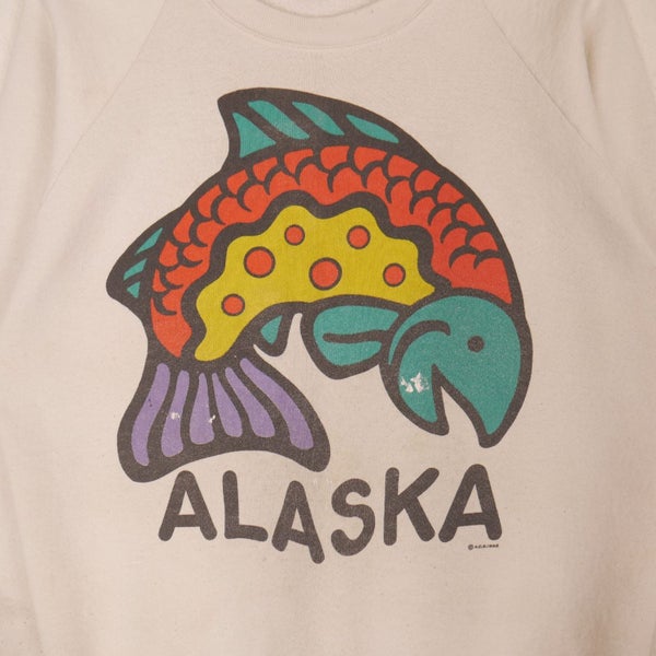 Vintage 1992 Alaska USA Tourist Sweatshirt Large Carousel 2