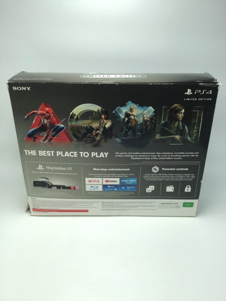 * 1TB Days of Play Limited Edition Steel Black PS4 Console w/ Box & MORE! * Carousel 2