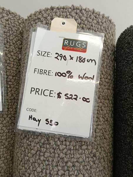 100% NZ Wool Carpet Mat | 290 x 180cm Carousel 1