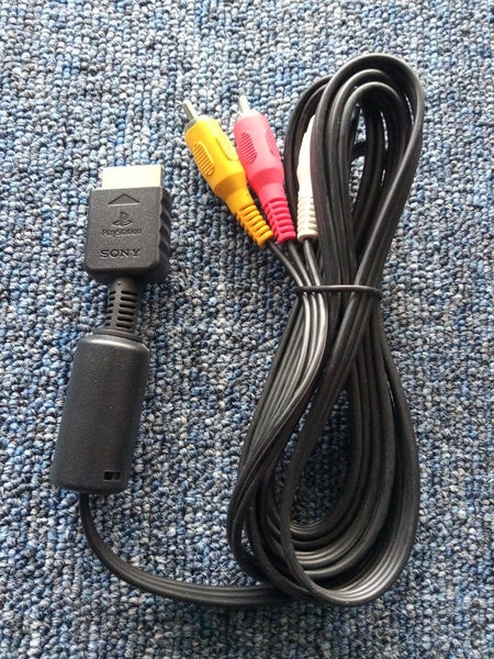 Genuine Sony PlayStation 2 AV Cable - Works on PS1, PS2 & PS3 - 3 Month Warranty Carousel 1