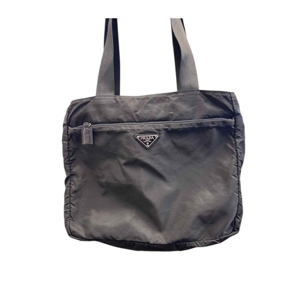 PRADA BLACK NYLON LARGE TOTE DESIGNER BAG + DUST BAG Carousel 2