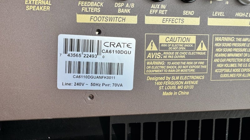 Crate Acoustic Gunnison 60watt Amp Carousel 5