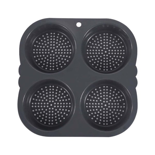 Silicone Hamburger Mold for Home Use - Bread Loaf Pan Cake Baking - Open-Fa Carousel 1